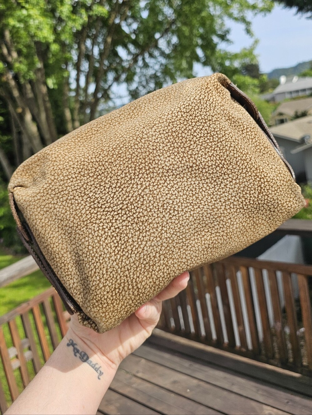 Vintage Borbonese x Masaru Tani Original Collection Cosmetic Bag - RARE - 1970s - Picture 4 of 14